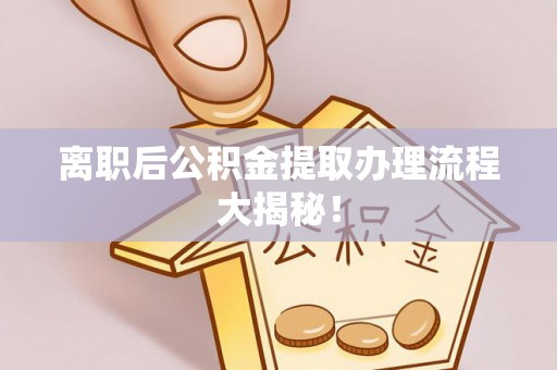 芒康离职后公积金提取办理流程大揭秘！